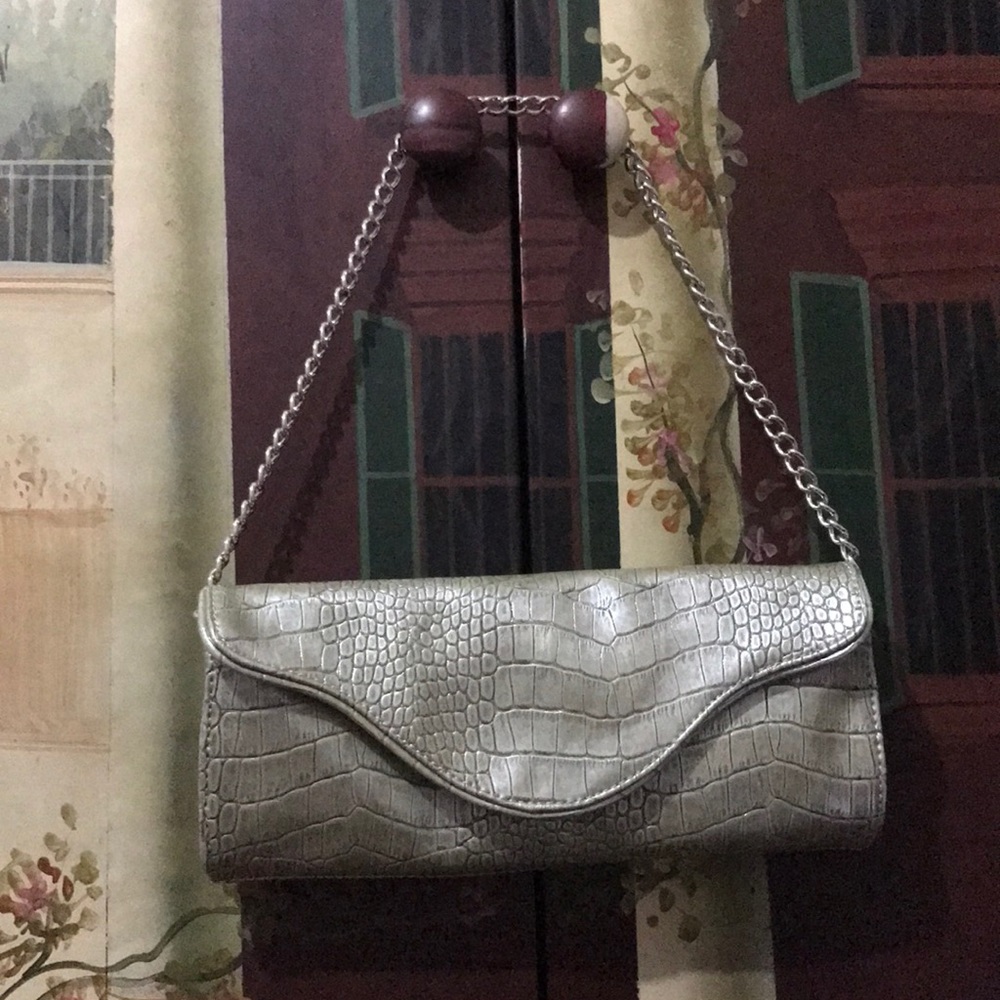 Faux Crocodile Clutch purse
